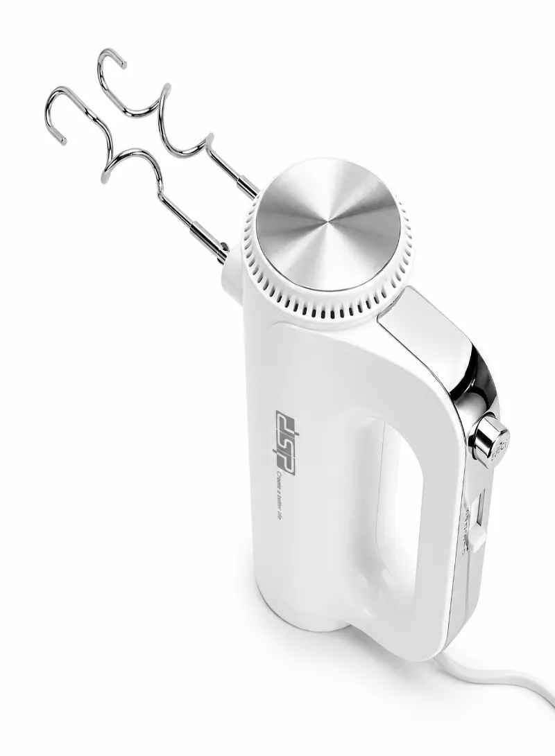 DSP KM2136 Hand Mixer 200W – 5-Speed Electric Mixer with Stainless Steel Beaters & Dough Hooks 3