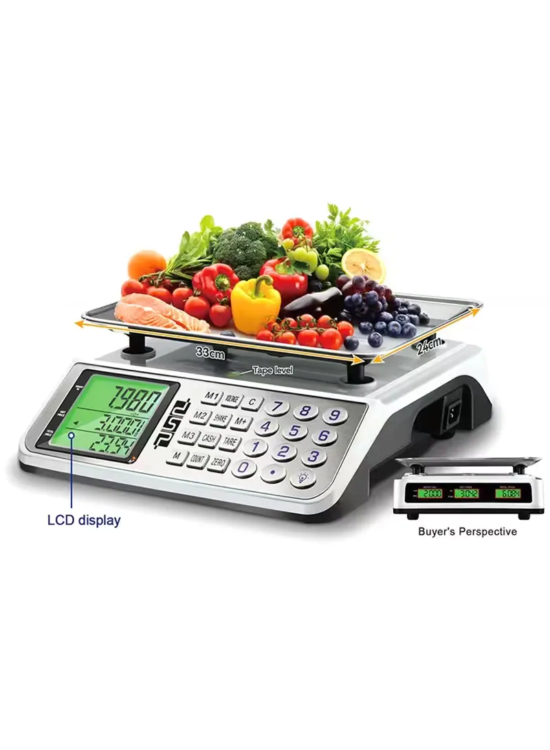 DSP KD7041 Rechargeable Digital Scale 40kg – Stainless Steel Scale with Dual Units & LCD Display 3