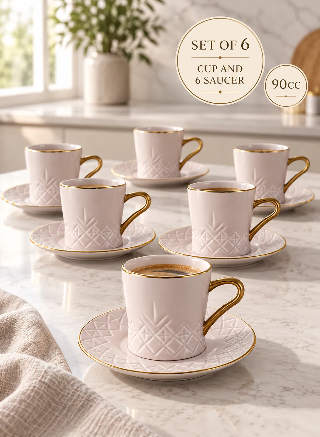 Dorsch Coffee Cups – Regency Creme (12 pcs) 2