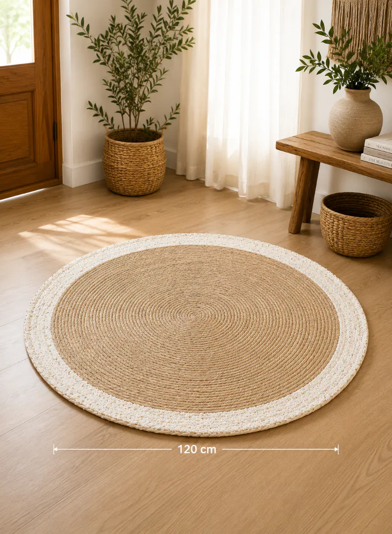Seagrass Mat 120cm – Round Natural Woven Floor Mat