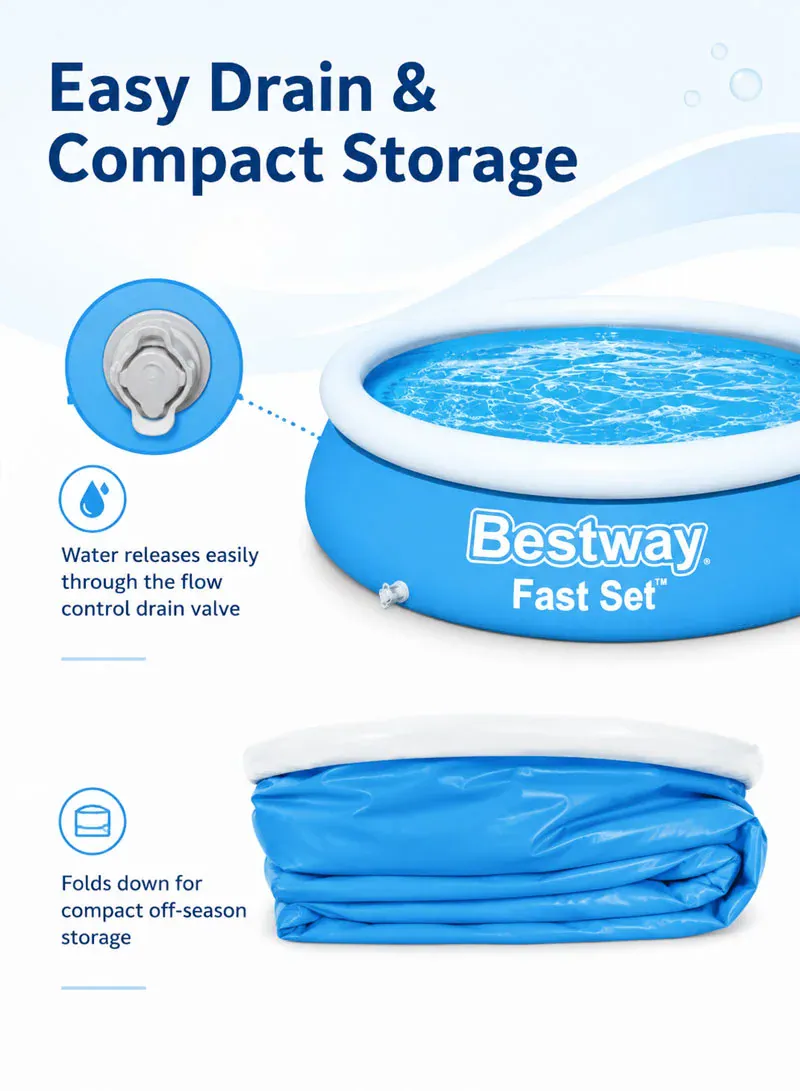 Bestway Fast Set Fill & Rise Pool 1.83m × 51cm – Model 57392 4