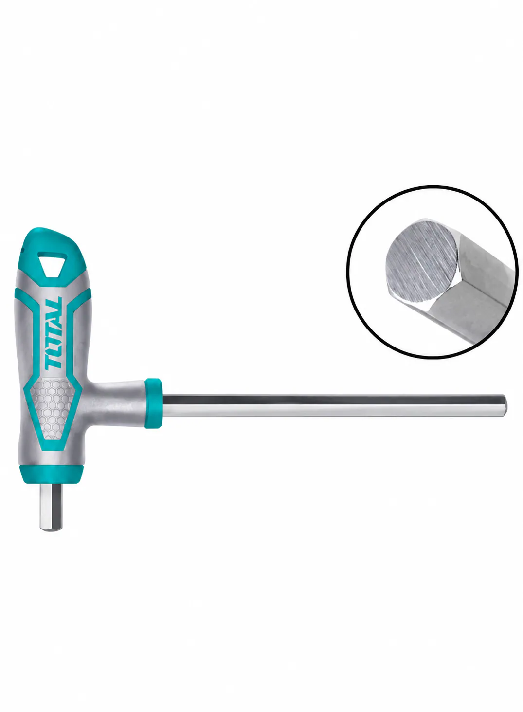 TOTAL T-Handle Hex Key Wrench – 3 × 100mm