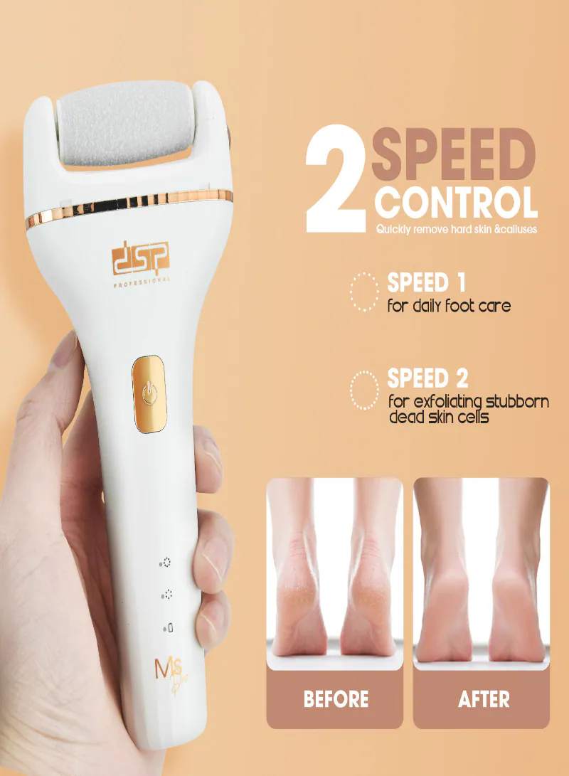DSP HyperSole 10000RPM Turbo Foot Scrubber – Waterproof Electric Foot Grinder with LED & 2-Speed Modes 6