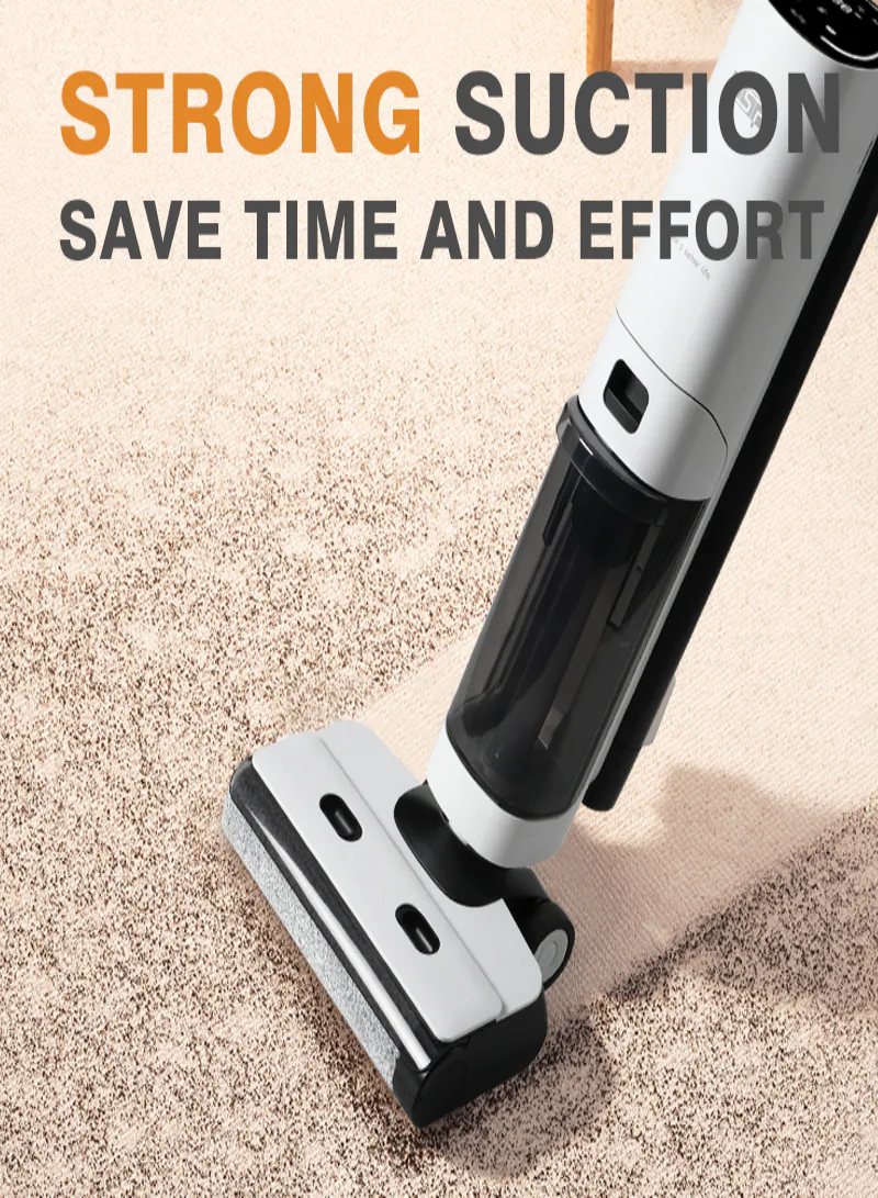 DSP KD2055 Pro 3-in-1 Cordless Floor Cleaner – 11KPa Self-Traction Vacuum Cleaner with Auto & ECO Modes 5