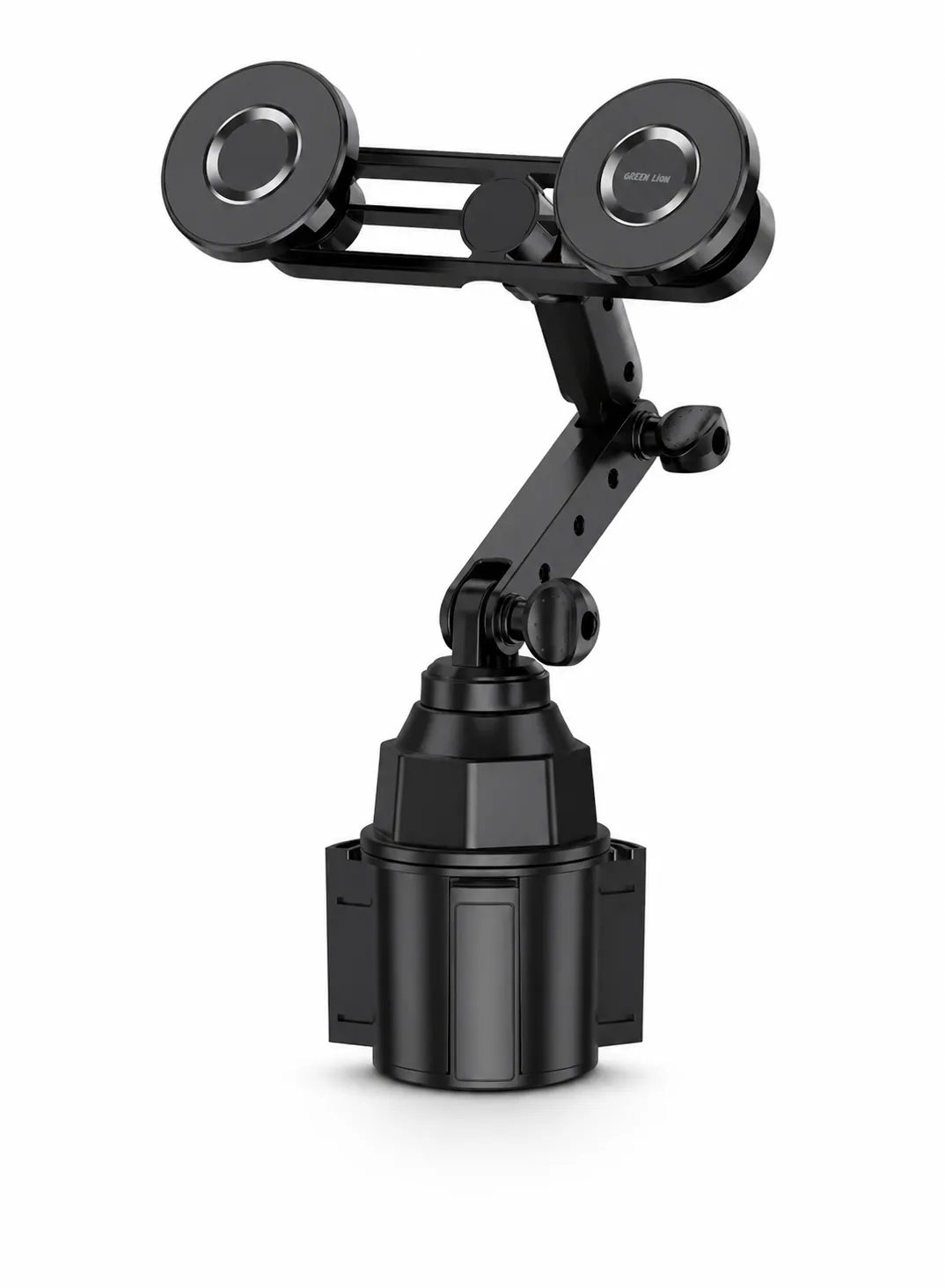 Green Lion Duo Magflex Cup Holder Mount with N52 Magnets, Extendable Arm & 360° Rotation – Black