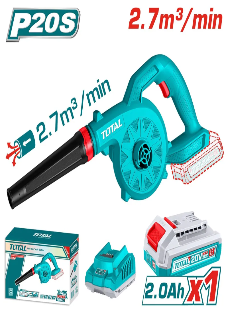  Total 20V Cordless Leaf Blower with 2.0Ah Battery & Charger