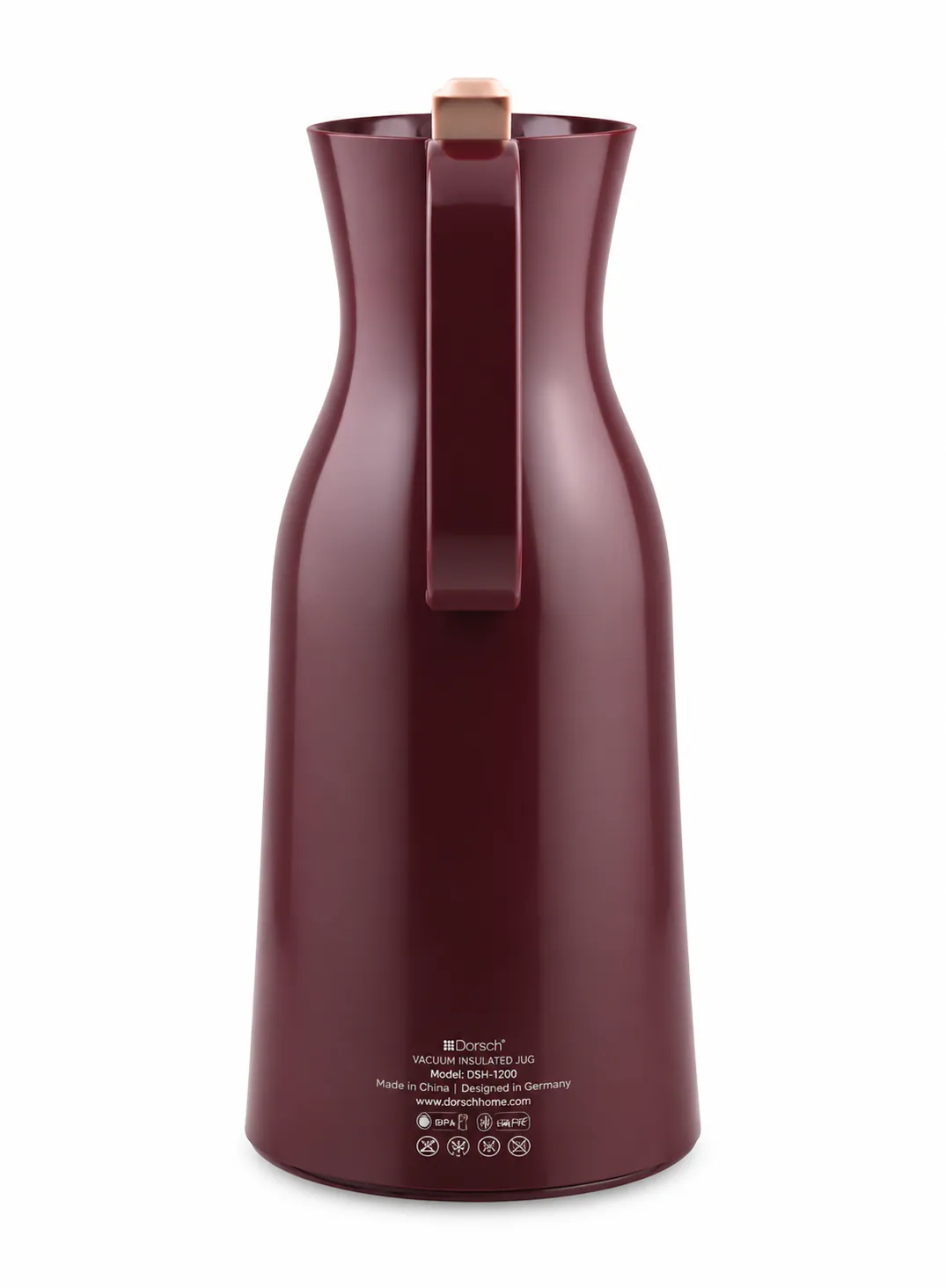 Dorsch Vacuum Jug 1.0L – Burgundy 2
