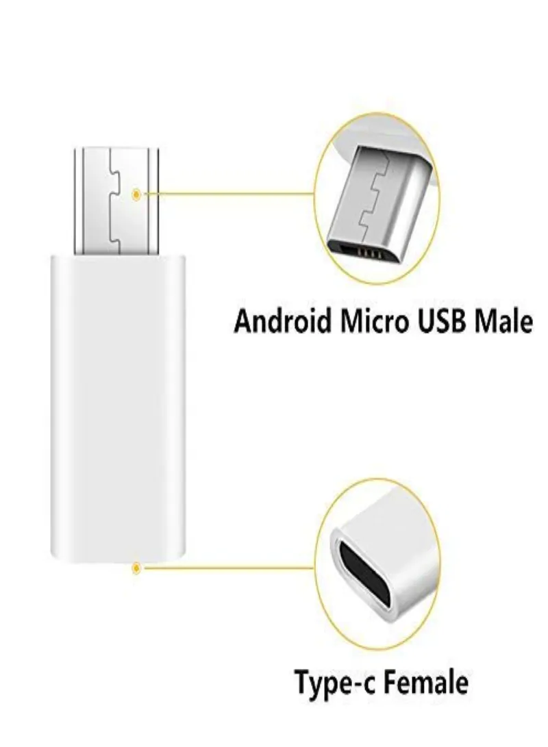 USB 3.1 Type-C Female to Micro USB Male Adapter – Data Sync & Charging Connector 4