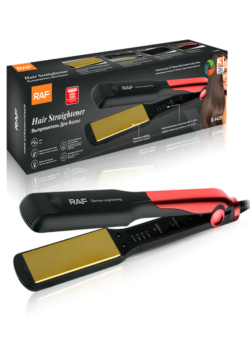 RAF R.442 Modern Mini Hair Straightener – Travel-Friendly Hair Styling Iron Designed to Reduce Hair Damage