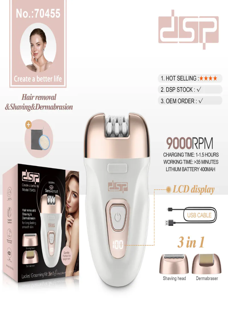 DSP 3-in-1 Ladies' Grooming Kit Model 70455 2
