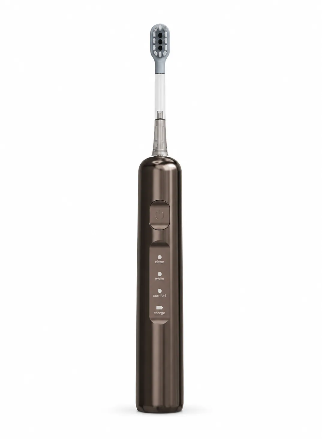 Green Lion Sonic Pro Rechargeable Toothbrush with 53,400 VPM, 3 Brush Heads & 120-Day Runtime – Brown