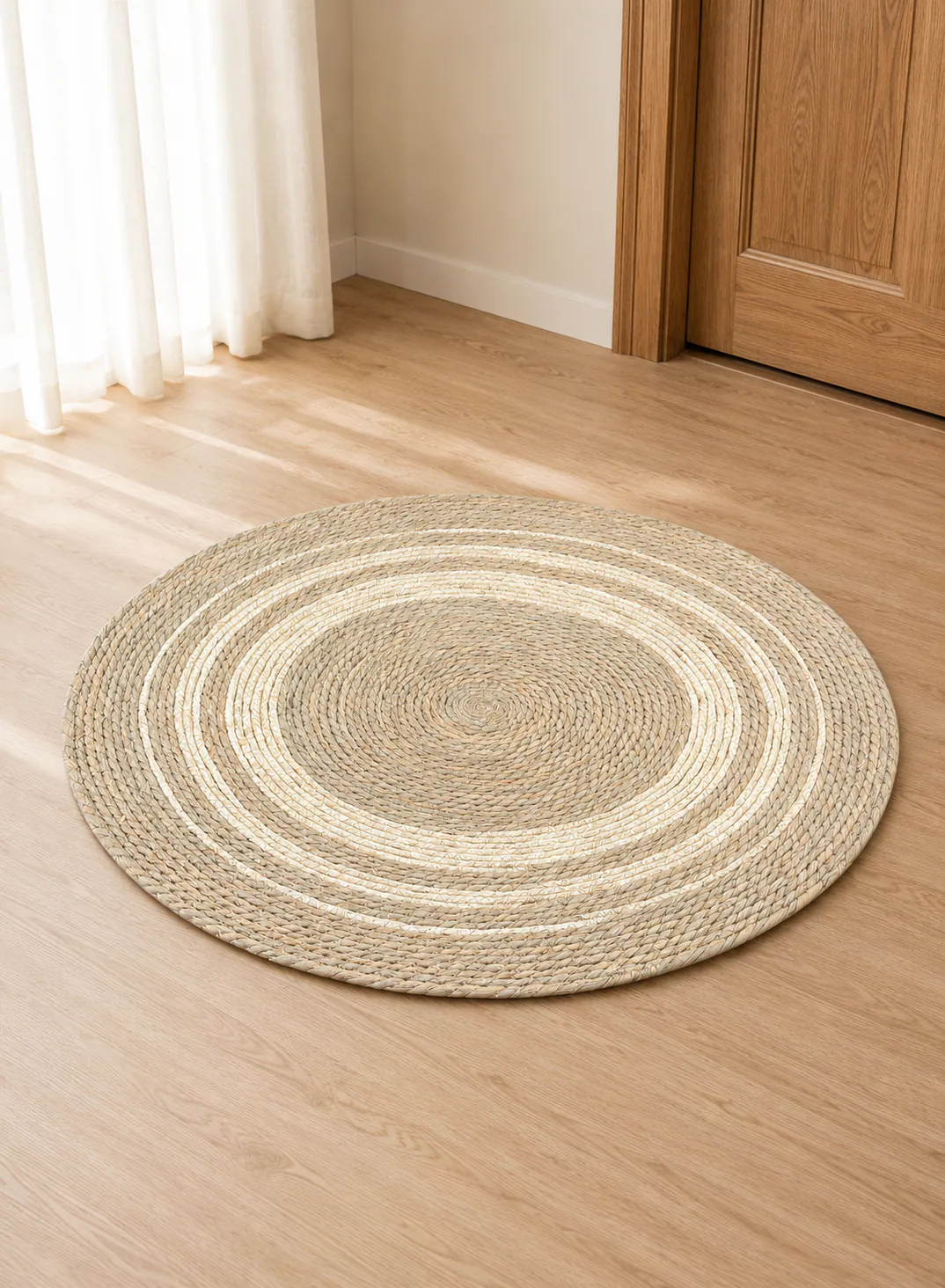 Seagrass Mat 80cm – Round Natural Woven Floor Mat