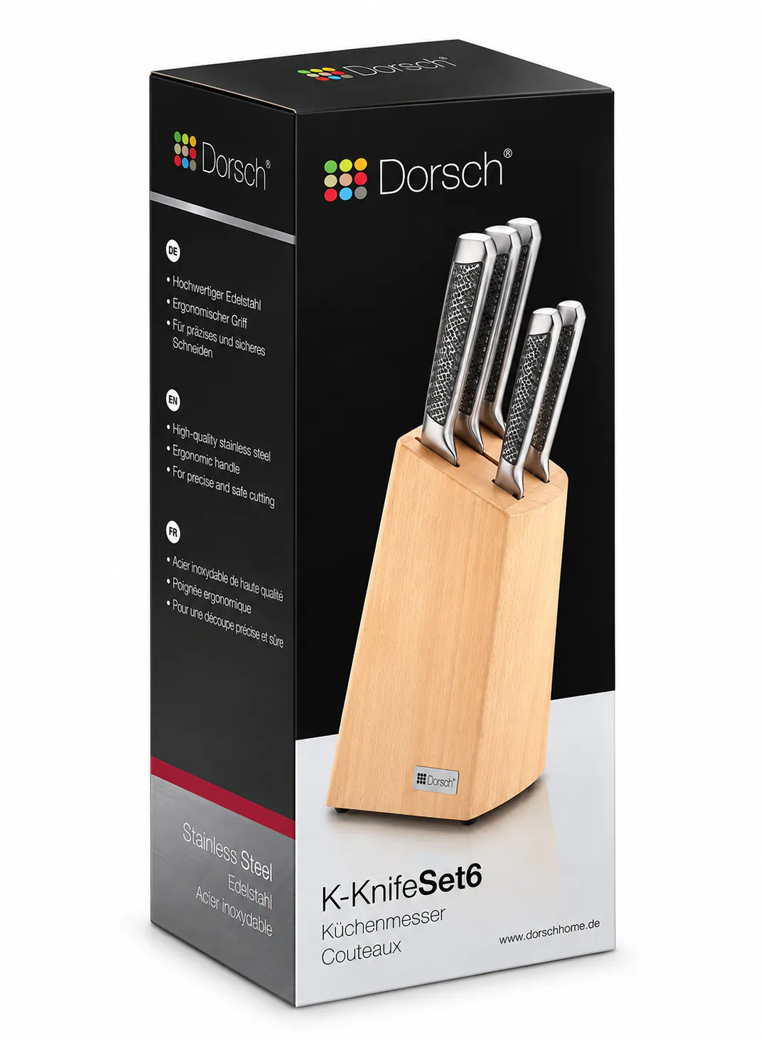 Dorsch 6-Piece Hollow Knife Set – Premium Stainless Steel Kitchen Knives 3