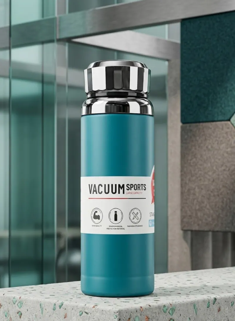 800ml Smart Stainless Steel Water Bottle with LED Temperature Display & Tea Strainer