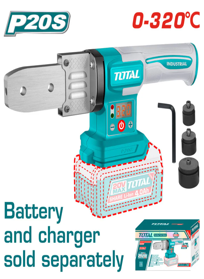 Total 20V Cordless PVC Welding Machine (Tool Only)