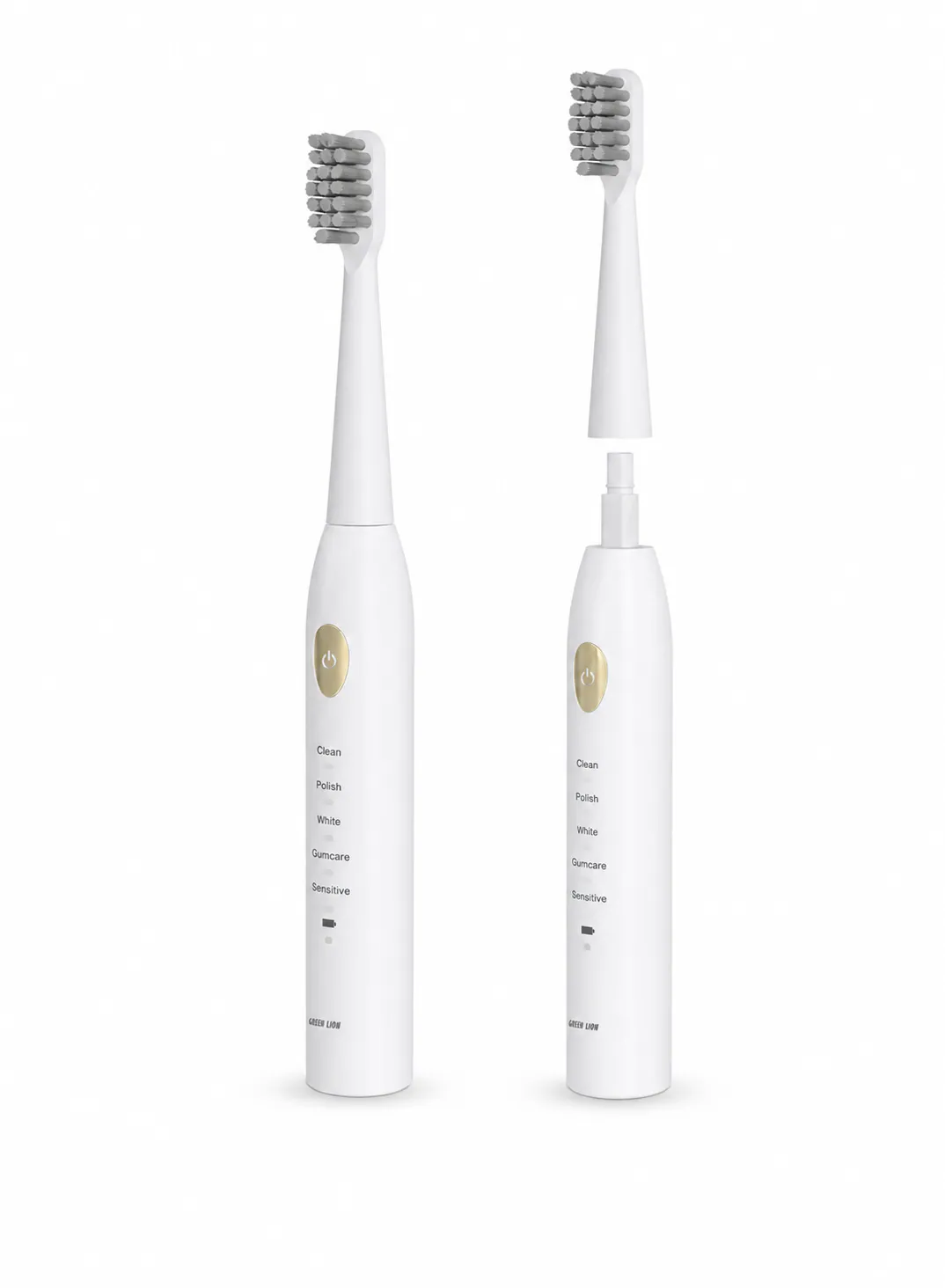 Green Lion Sonic Plus Rechargeable Toothbrush with 33,000 VPM, 3 Brush Heads & 35-Day Runtime 2