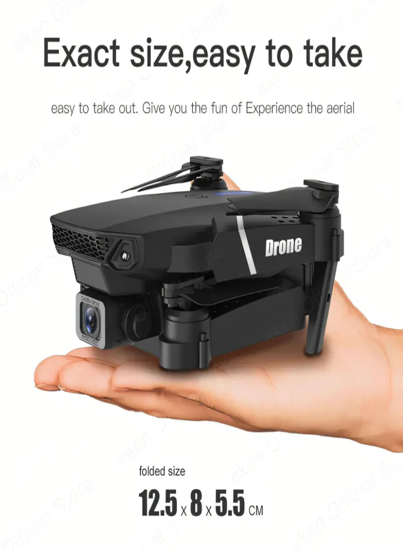 SGM-E88 4K Camera Drone – Foldable Dual Camera Drone with WiFi, Altitude Hold & 360° Rotation 6