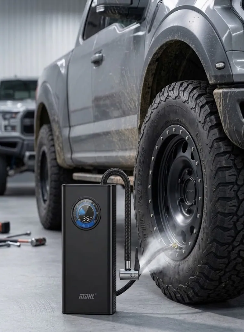 MDHL Portable Inflatable Air Compressor MD-CQB002 – Wireless Tire Pump 80W 2