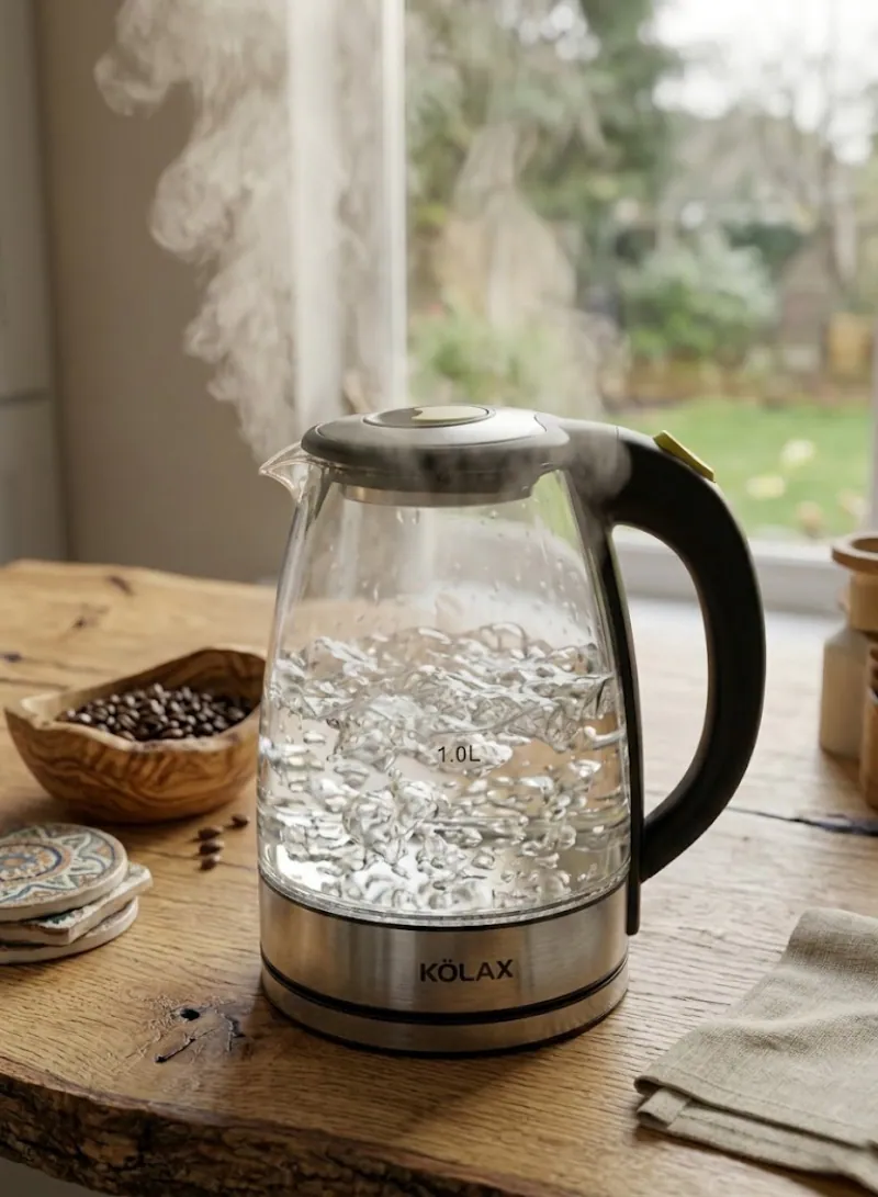 KÖLAX Electric Kettle 2L – 2200W with Blue LED Light 3