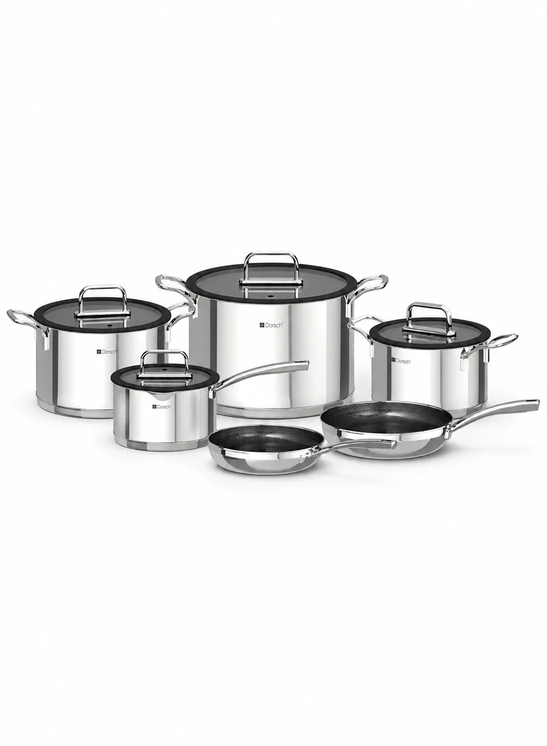 Dorsch Stainless Steel Cookware Set – 10 Pieces