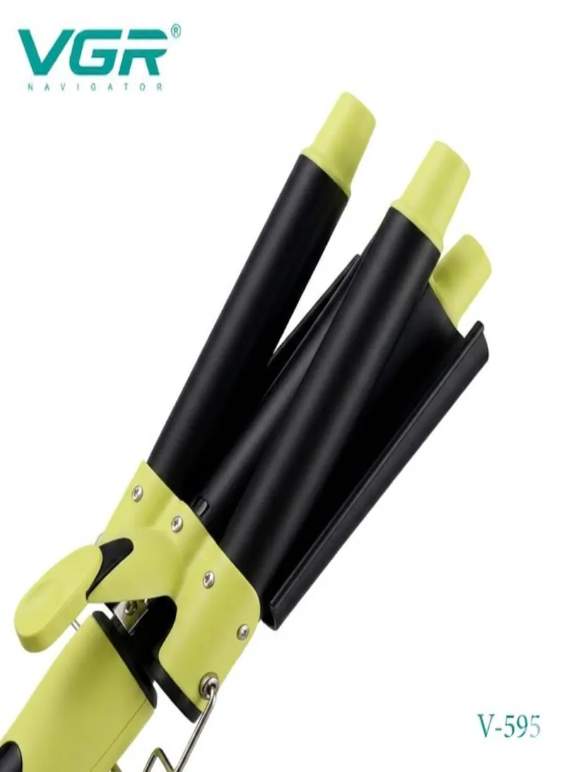 VGR V-595 Professional Salon Wavy Hair Styler – 3 Barrel Curling Iron 3