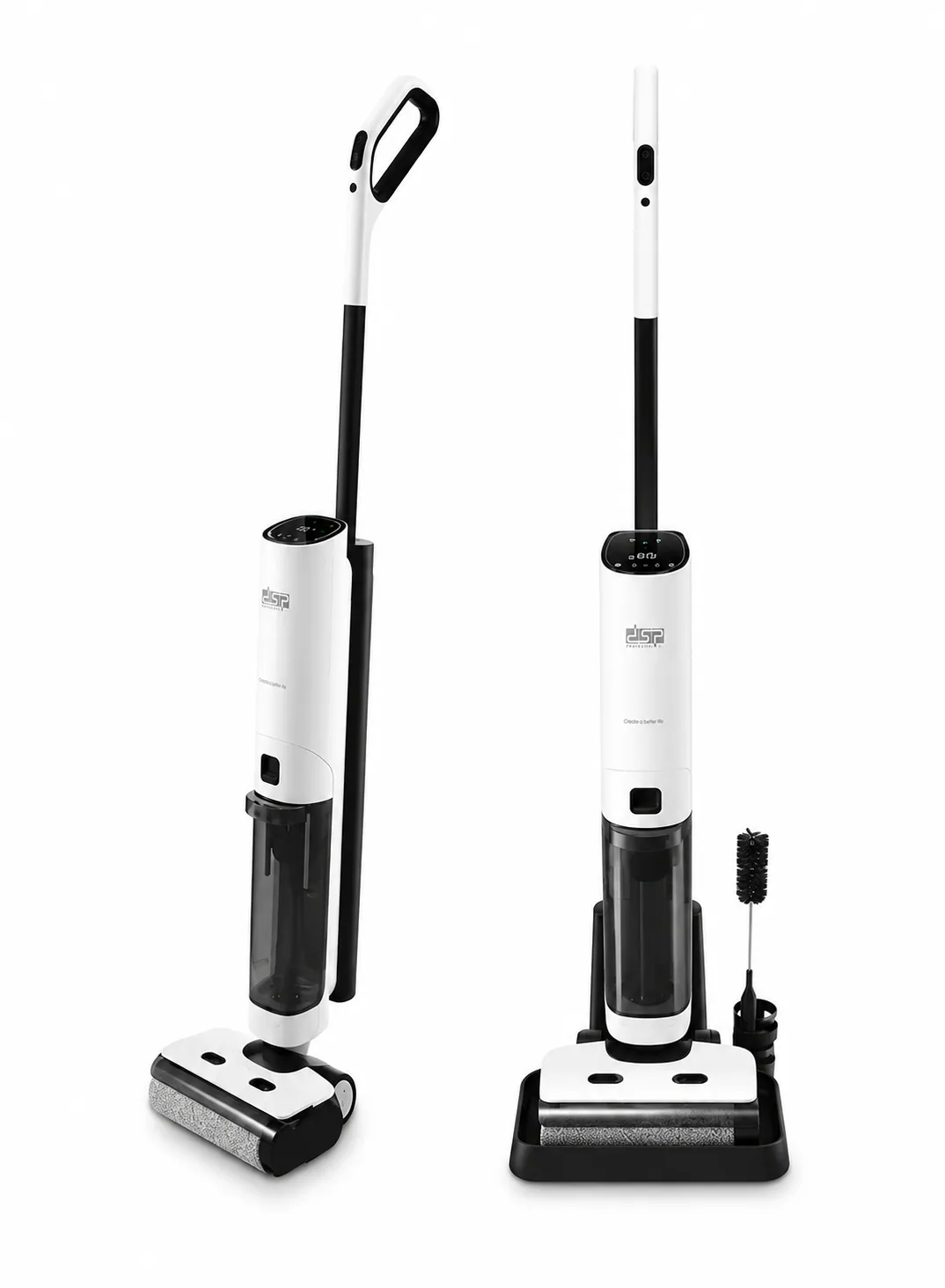 DSP KD2055 Pro 3-in-1 Cordless Floor Cleaner – 11KPa Self-Traction Vacuum Cleaner with Auto & ECO Modes