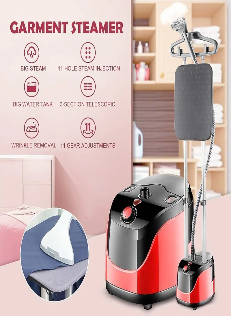 RAF Garment Steamer 2000W – 2.3L Steam Ironing System with Adjustable Stand 6