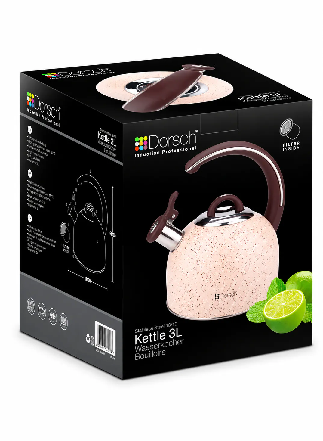 غلاية Dorsch بريميم ستيل – سعة 3.0 لتر 3