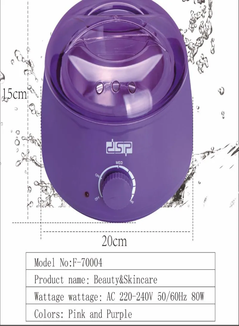DSP 70004 Wax Warmer Pot 100W – Fast-Heating Hair Removal Wax Heater with 100g Beans & 10 Sticks 5