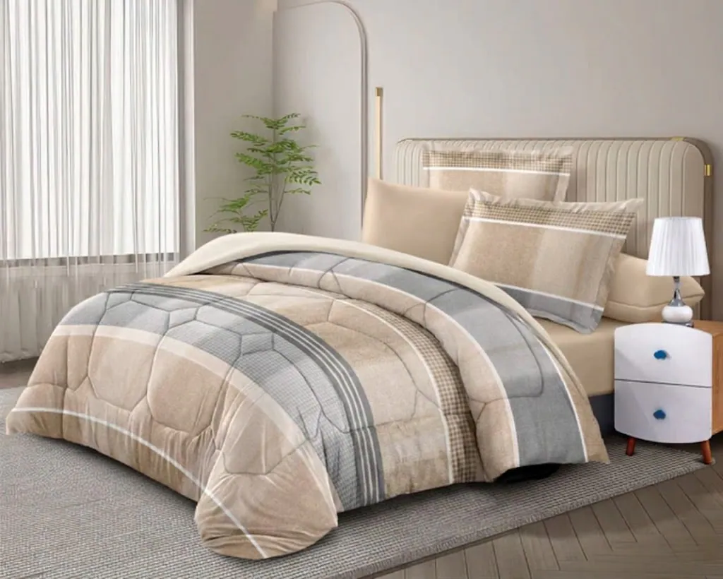 🛏️ Luxury Coverlet Set – 7 / 6 Pieces (Cotton Blend)-1 2