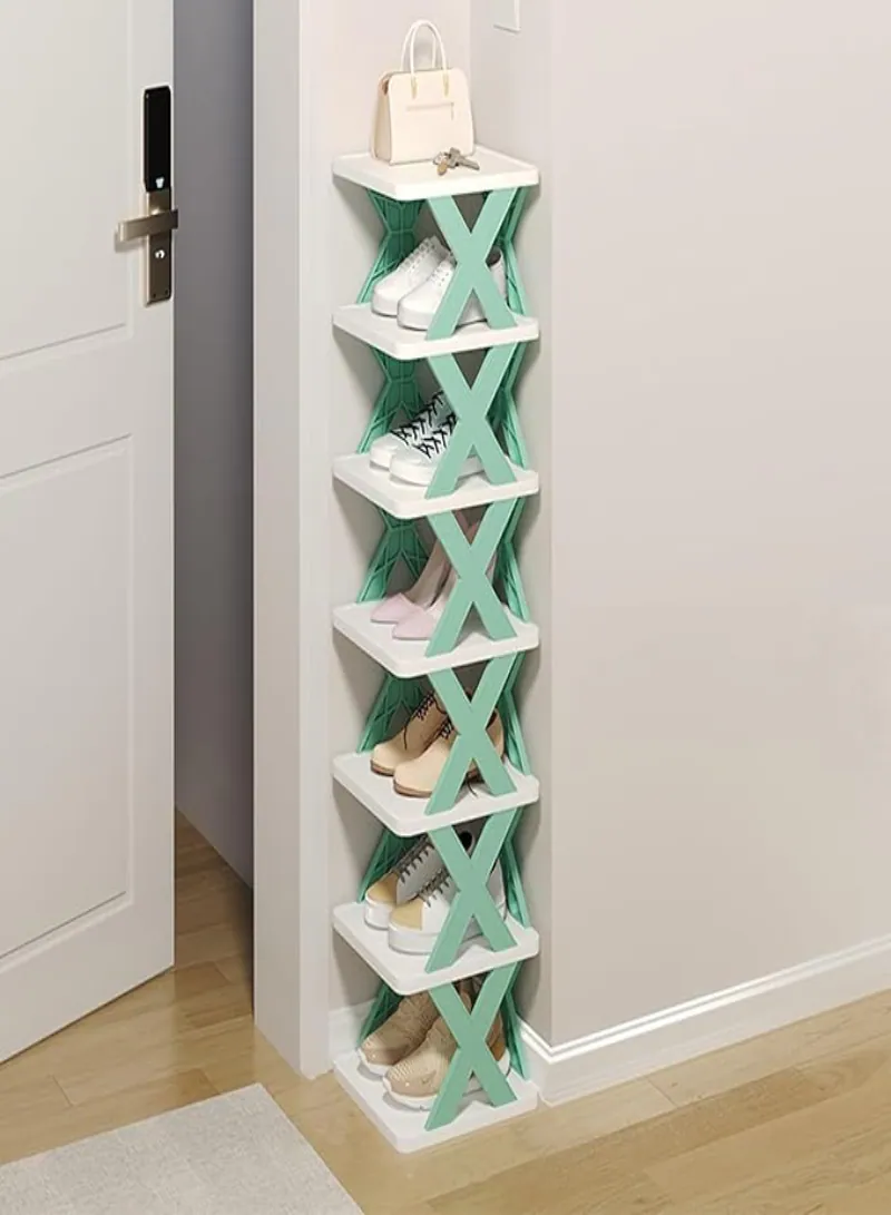 Stackable Small Shoe Rack – 6/7 Tier Space-Saving Shoe Organizer for Shoes & Boots, Easy Assembly 2