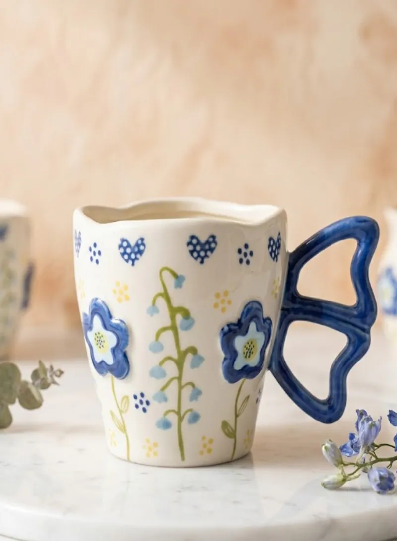 290ml Ceramic Coffee Mug – Elegant Coffee & Tea Cup with Handle – Stylish Mug for Home & Office Use