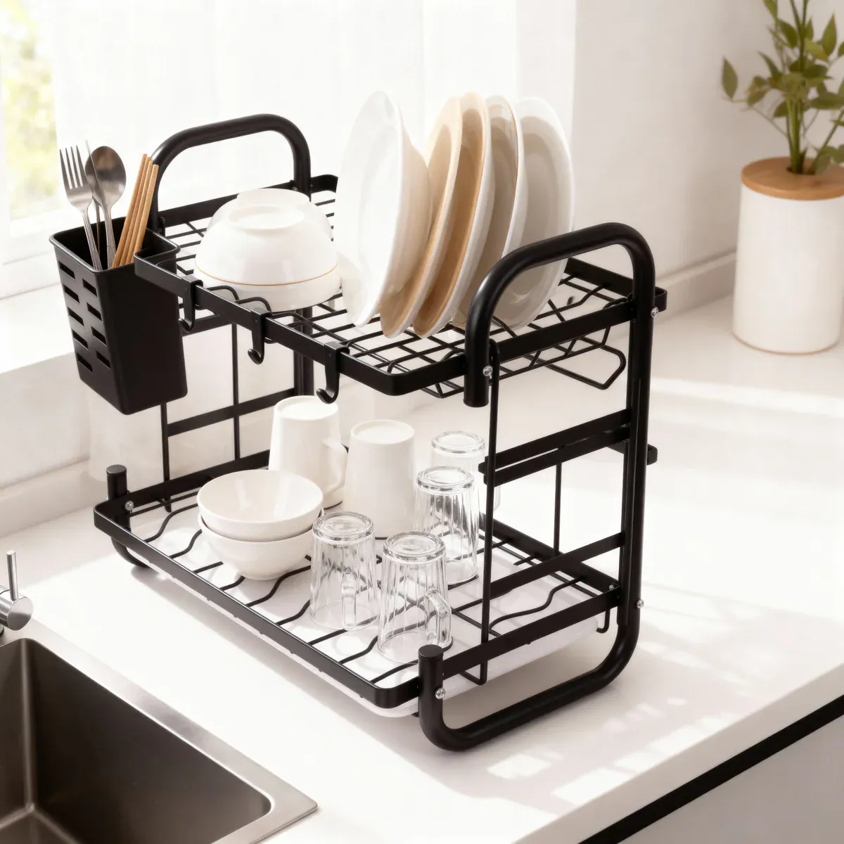 Countertop Dish Drying Rack 2