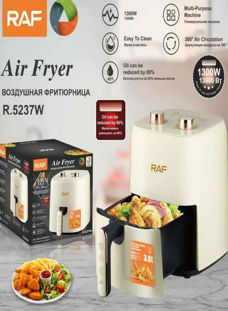 قلاية هوائية كهربائية RAF R.5237 بسعة 4.8 لتر – طهي صحي بدون زيت 2