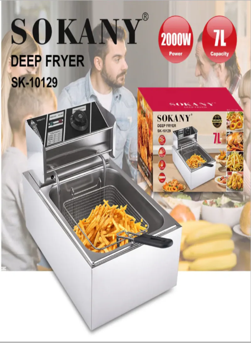 SOKANY Deep Fryer 7L 2000W – Stainless Steel Electric Fryer 3