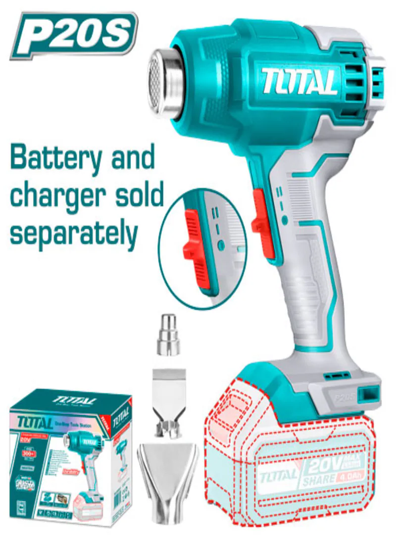 Total 20V Cordless Heat Gun (Tool Only)