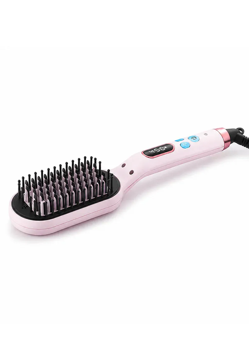 DSP 11457 Fast Heating Hair Straightening Brush – LCD Display with 6 Temperature Settings