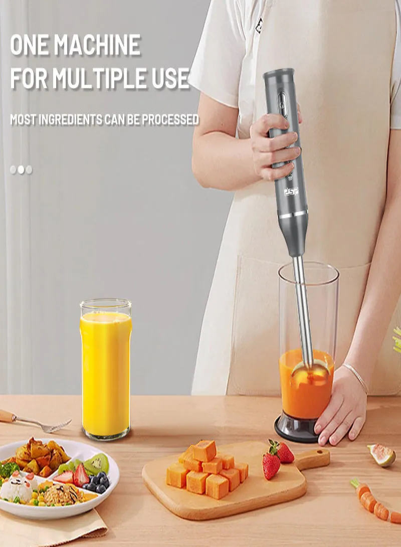 DSP KM1094 Hand Blender 300W – Stainless Steel Multi-Functional Immersion Blender for Juicing & Blending 6