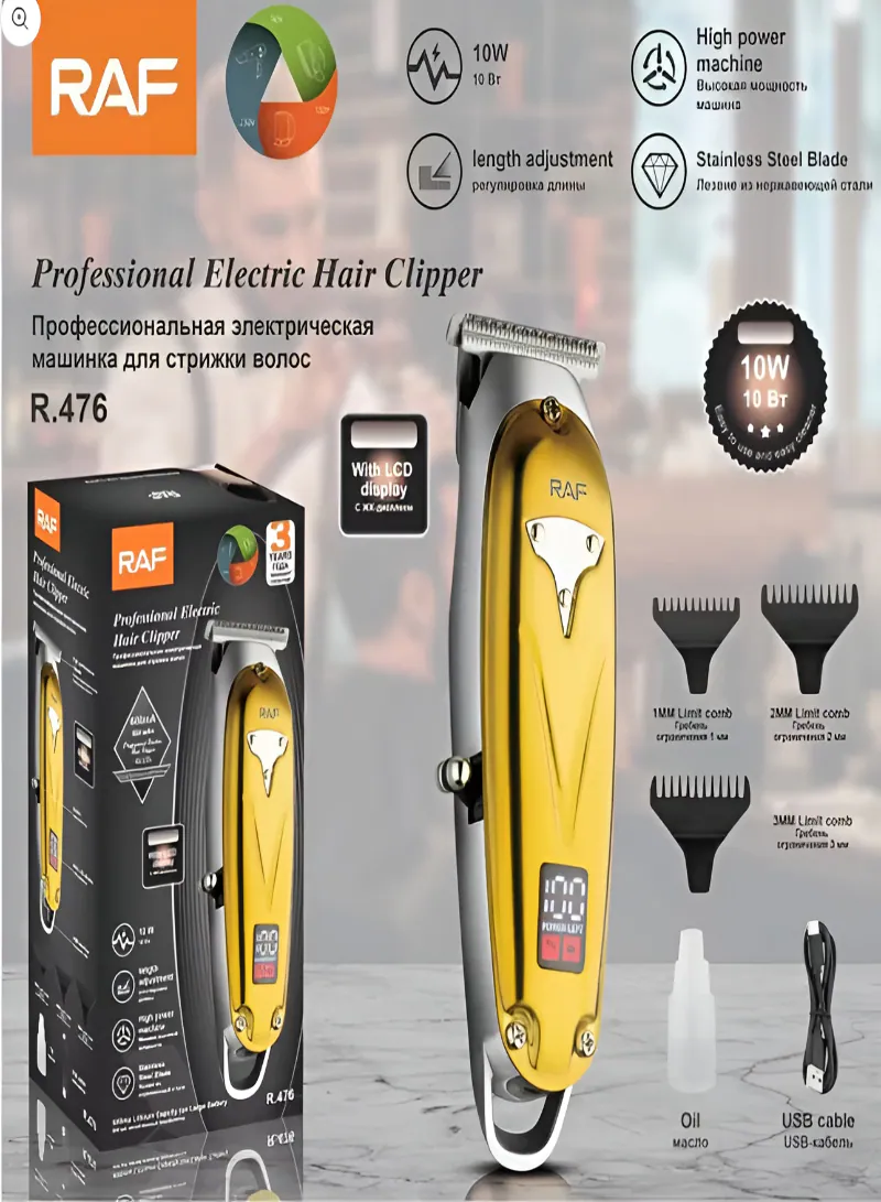 RAF R.476 Professional Rechargeable Hair Trimmer 2