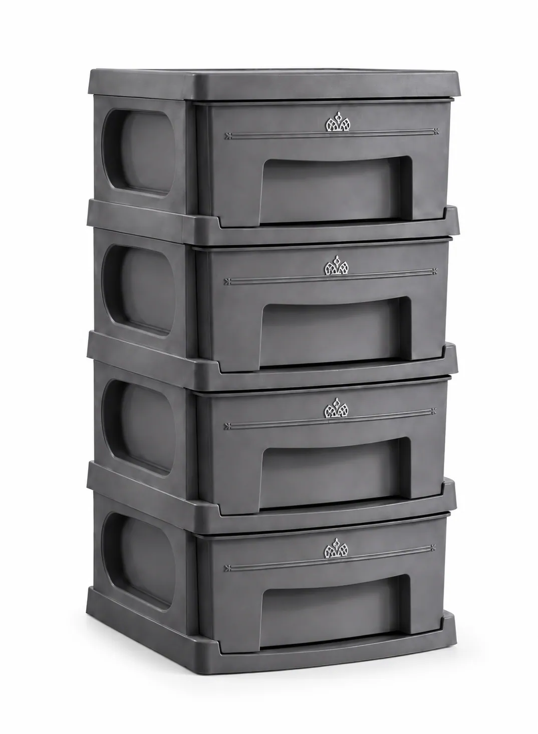 Turkomaz Tolido 4-Drawer Storage Cabinet – 32L per Drawer | 93.5 × 48.5 × 51.5 cm 6