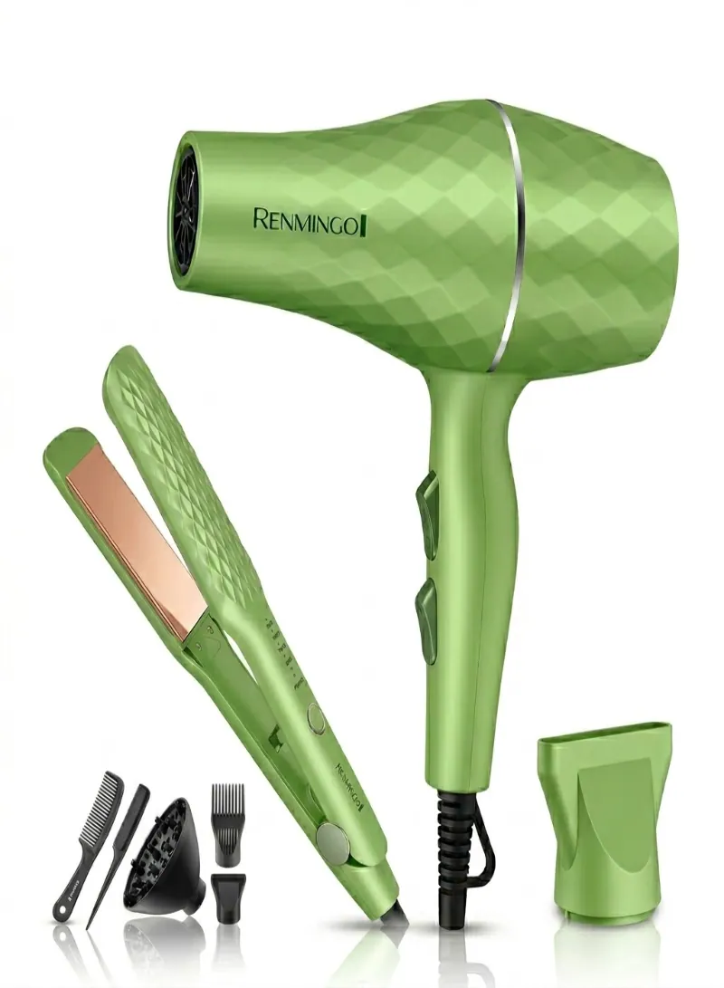 RENMINGO RE-2559 5 In 1 Hair Straightener & Hair Dryer Set