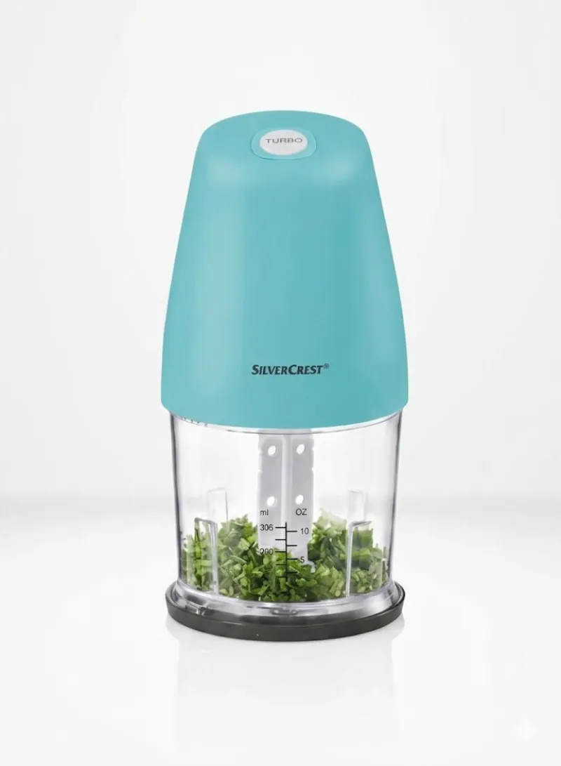 SilverCrest Mini Chopper with Turbo Boost – 260W / 300ml (Blue)