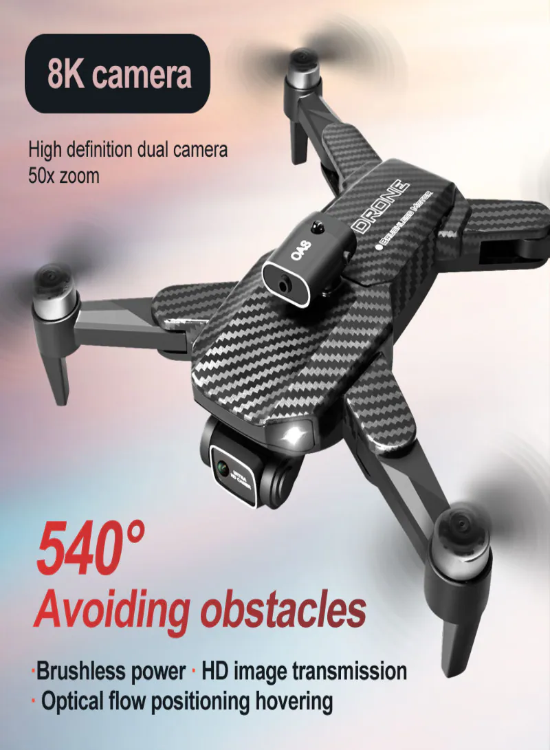 V162 RC Foldable Drone – 8K HD Aerial Photography with Optical Flow Positioning & Obstacle Avoidance 4