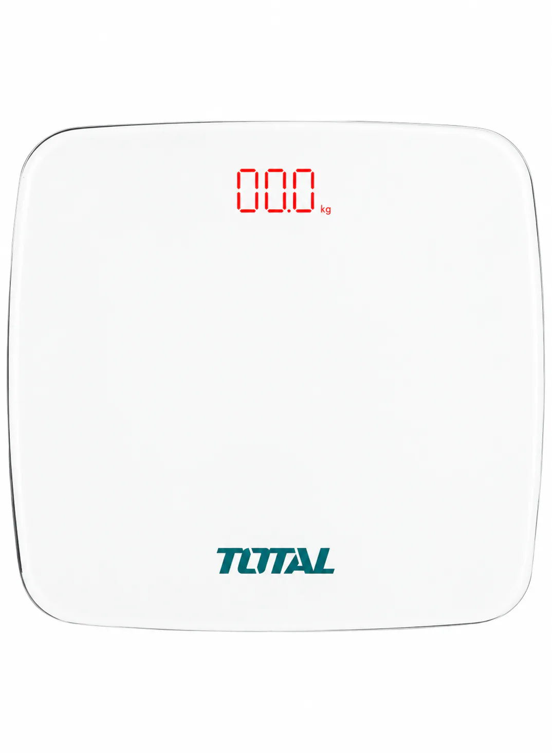TOTAL 180KG Digital Body Weight Scale – Electronic Bathroom Scale – LED Digital Display – Slim Design – White