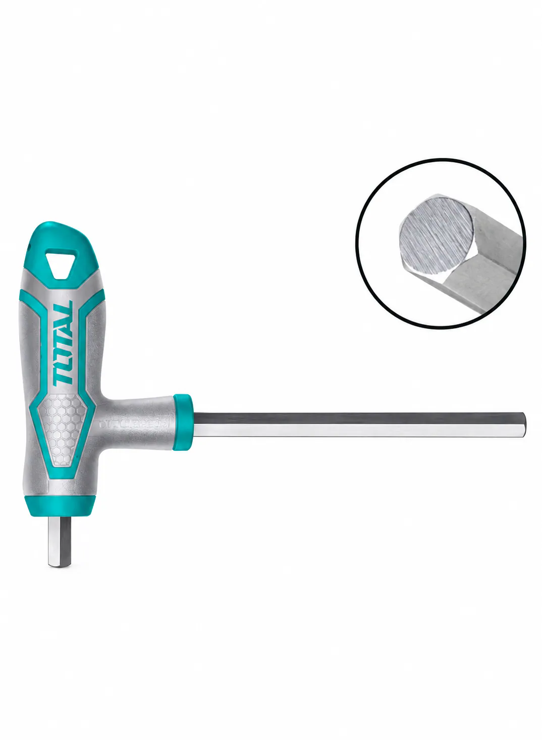 TOTAL T-Handle Hex Key Wrench – 3 × 100mm