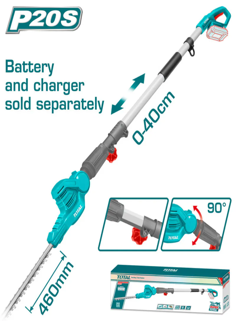 Total 20V Cordless Pole Hedge Trimmer (Tool Only)