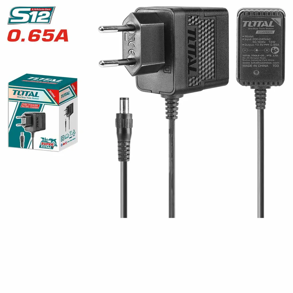 Total 12V Battery Charger for S12 Li-ion Battery