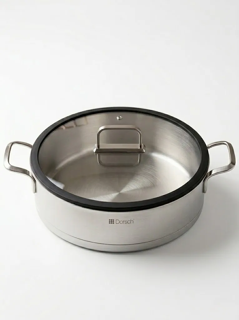 Dorsch Stainless Steel Low Casserole – 32 cm