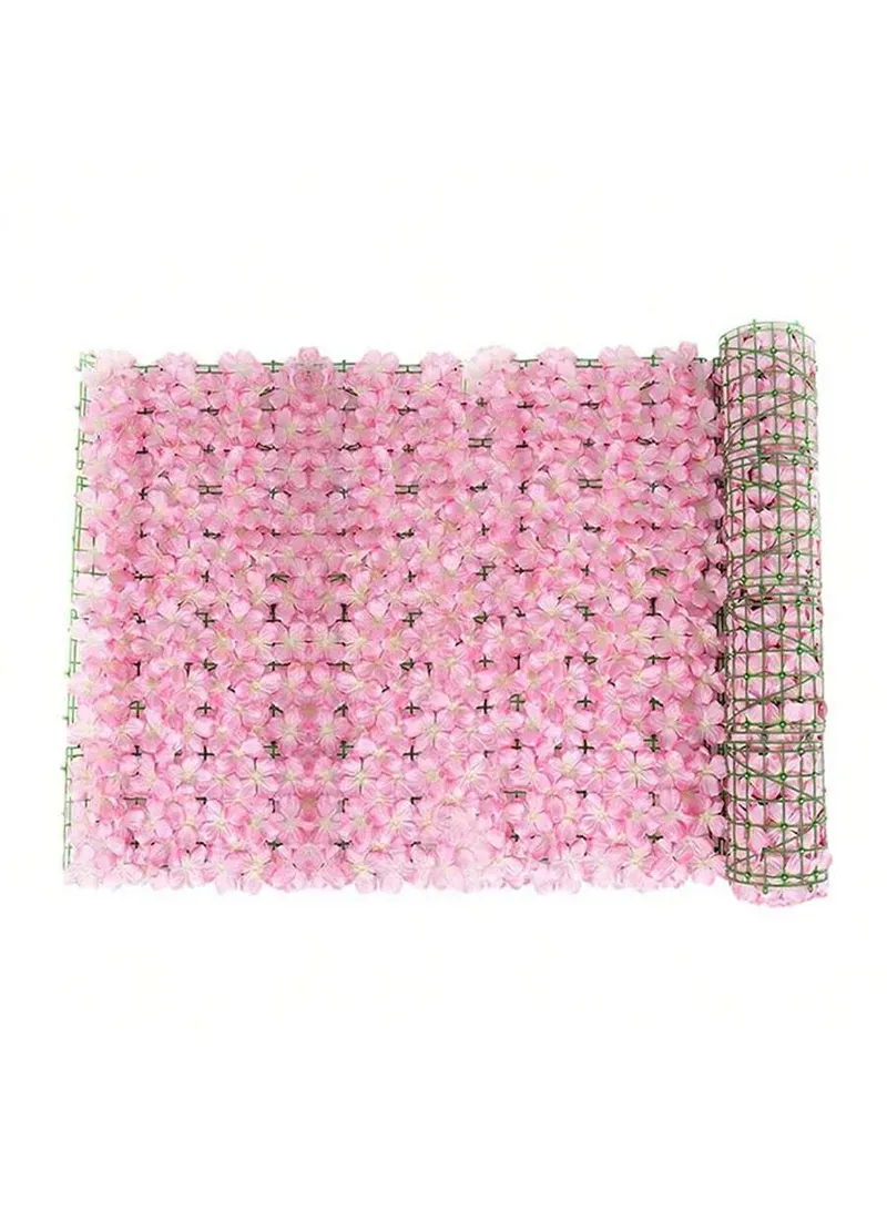 1 × 3m Artificial Hydrangea Flower Wall Panel – Indoor & Outdoor Wall Decoration (PINK) 7