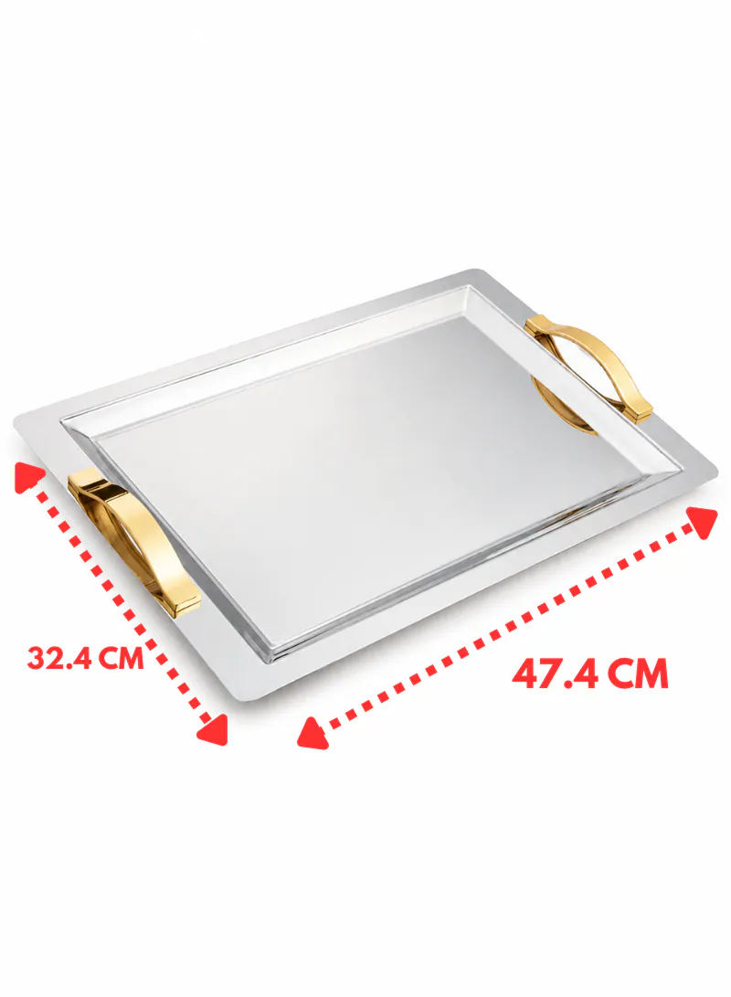 Dorsch Prestige Gold Tray – 18/10 Stainless Steel | Premium Shine & Professional Serving 2